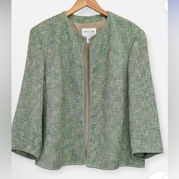 Oscar De La Renta Green Lady Jacket - Picture 9 of 9